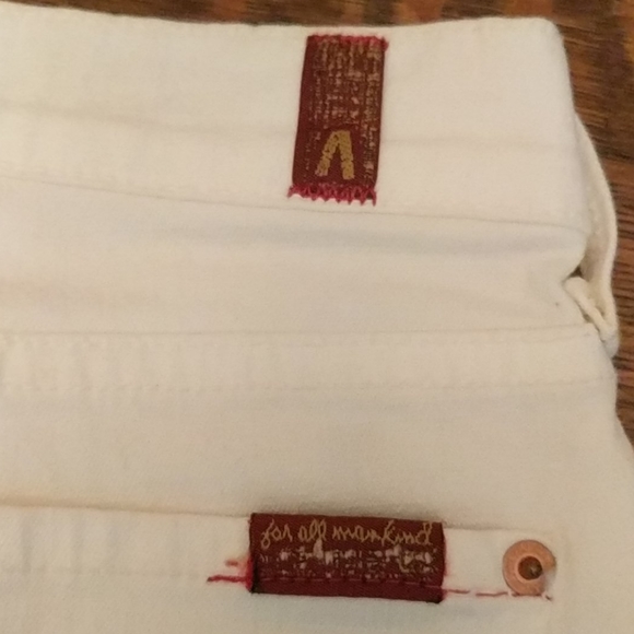 🎉 Host Pick 🎉 SALE:7 for All Mankind vintage white jeans size 28 - Picture 5 of 11
